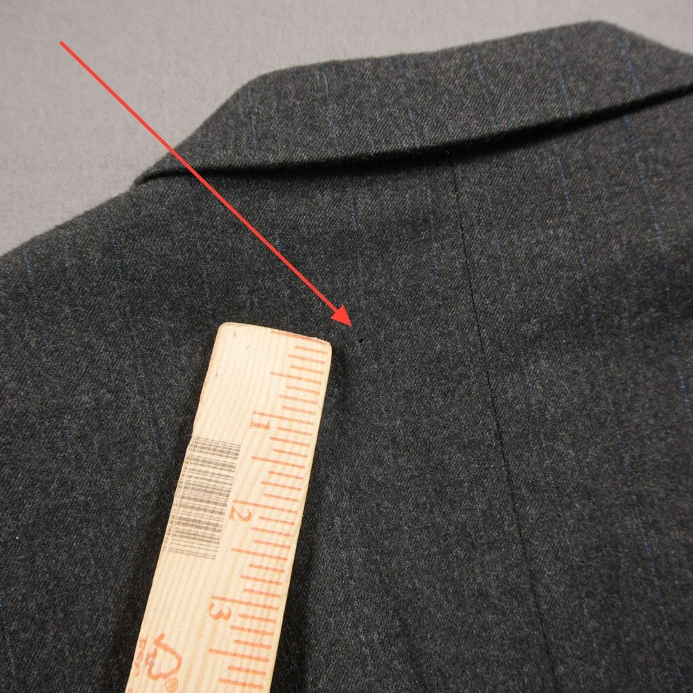 Yves Saint Laurent Pinstripe Virgin Wool Made in France Men Blazer Size 42L